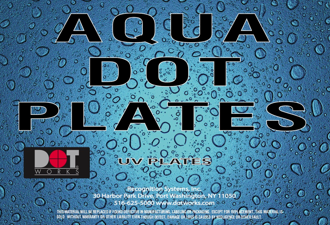 Aquadot HUV Plate label