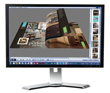 monitor showing Xitron Sierra Adobe Workflow pagination