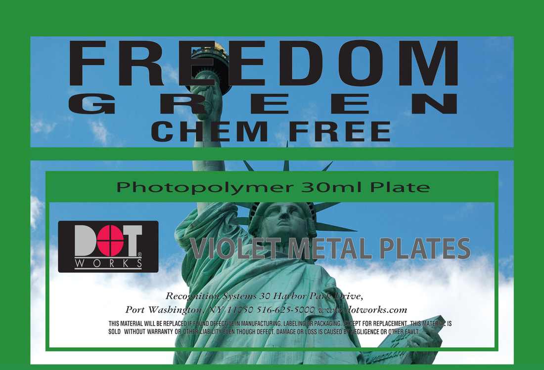 Freedom Green  Violet CTP plate label