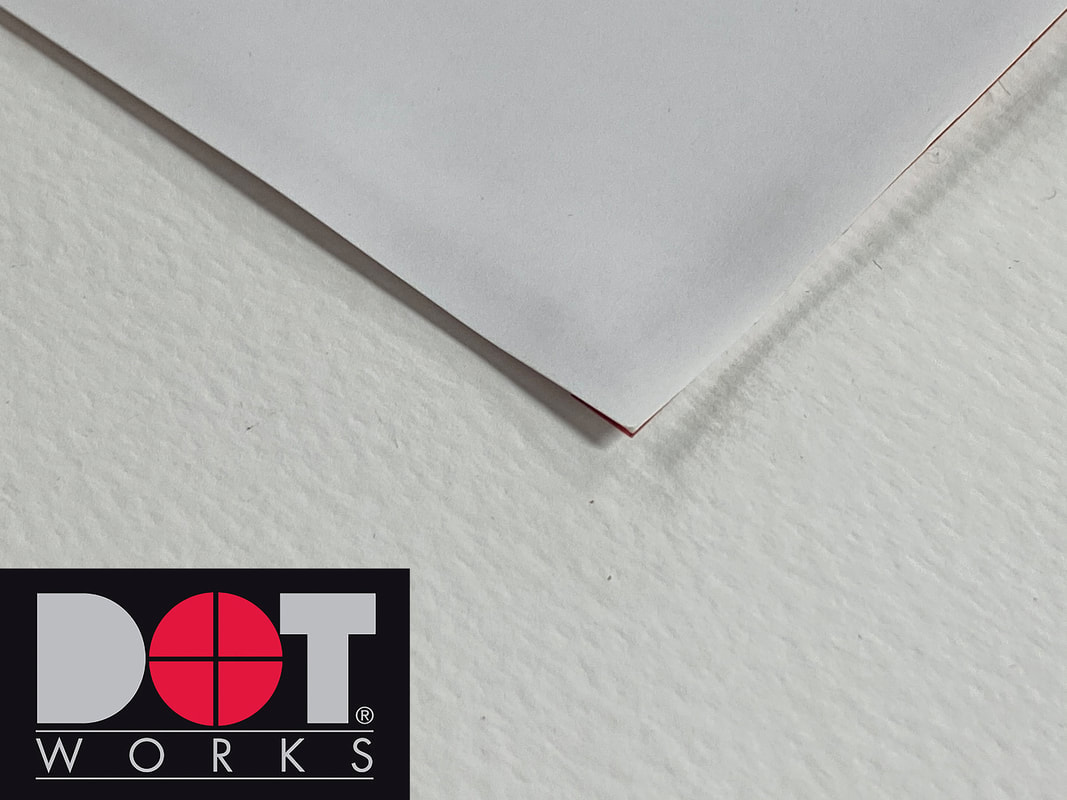 close up image of DotWorks Janus Spin Jet proofing paper