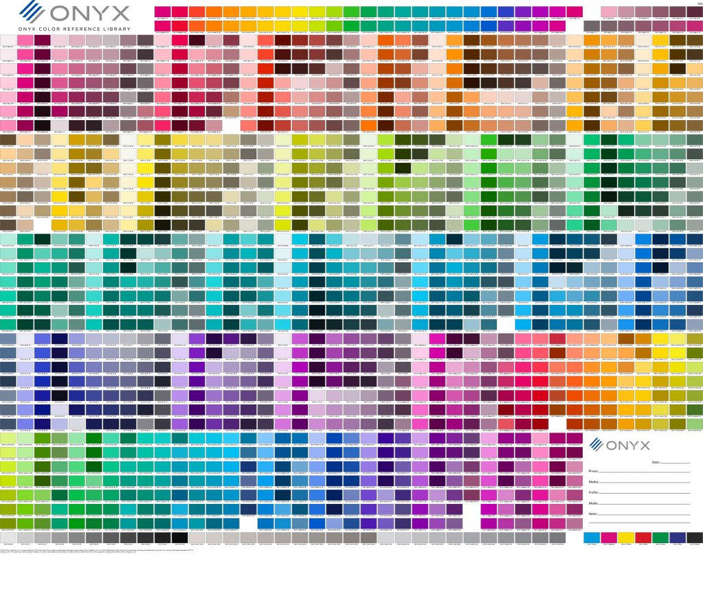 ONYX Color Reference Color Matching Library image