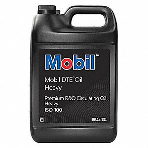 5 gal jug of Mobil Heavy DTE Oil, ISO 100