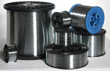 assorted spools of bindery wire
