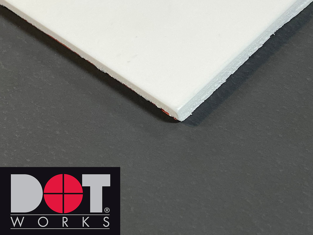 image of DotWorks white foam board with liner